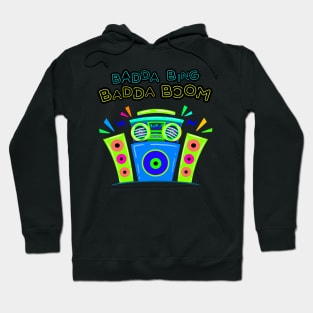 Boombox and Speakers Music Love Hoodie